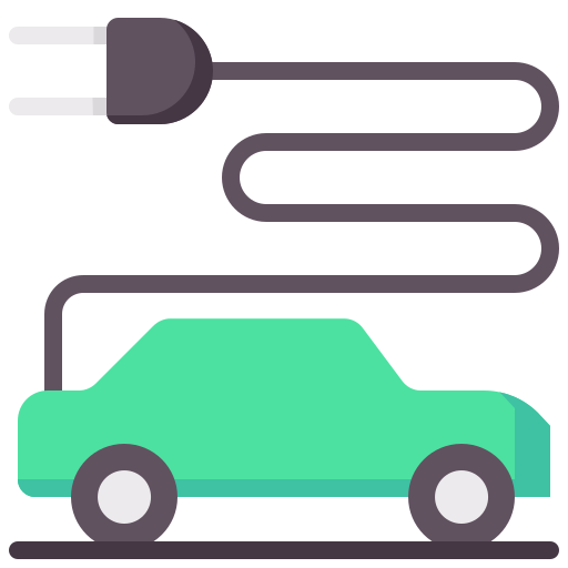 電気自動車 Generic color fill icon