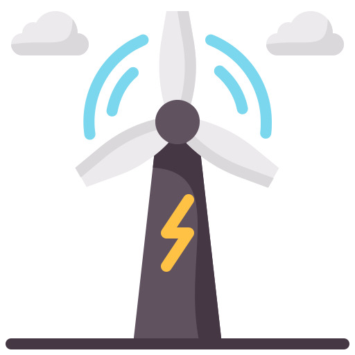 Wind power Generic color fill icon