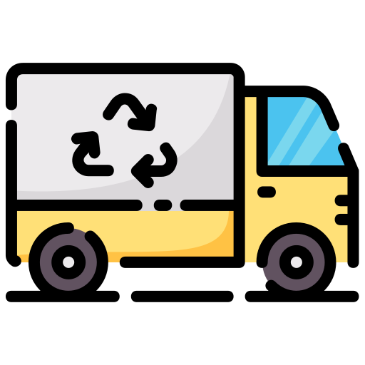 camión de reciclaje Generic color lineal-color icono