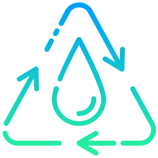 water hergebruiken Generic gradient outline icoon