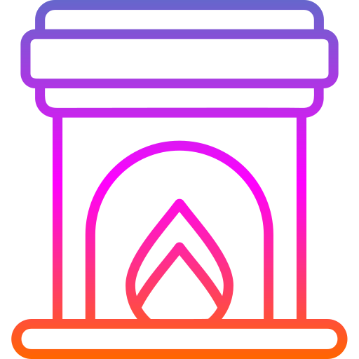 Fireplace Generic gradient outline icon