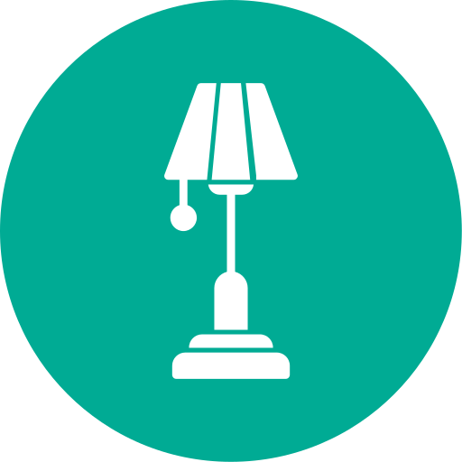 플로어 램프 Generic color fill icon