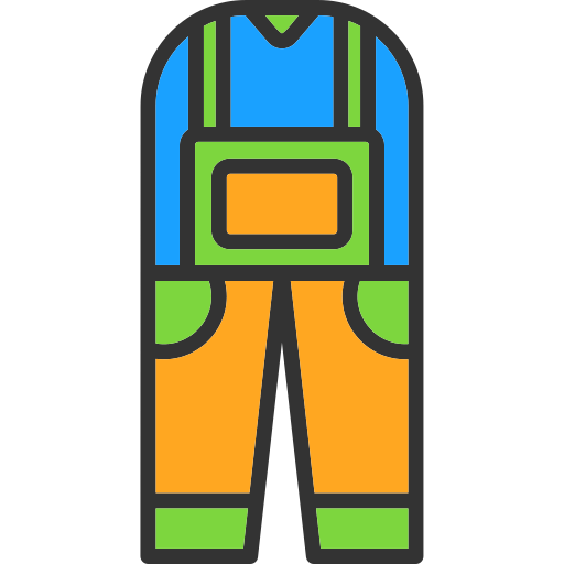 Coverall Generic color lineal-color icon