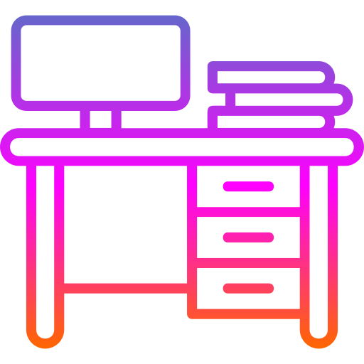 Work table Generic gradient outline icon