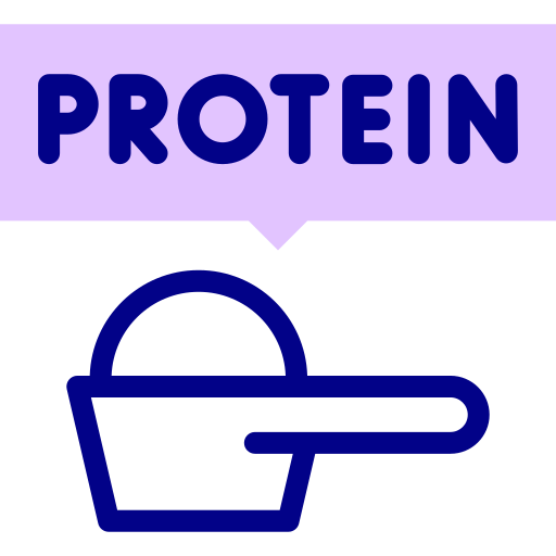 Protein Detailed Mixed Lineal color icon