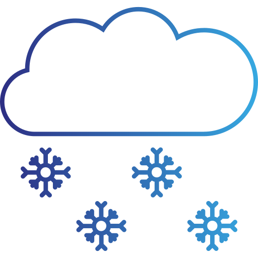 Snowing Generic gradient outline icon