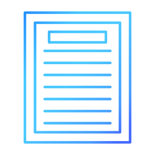 Note Generic gradient outline icon