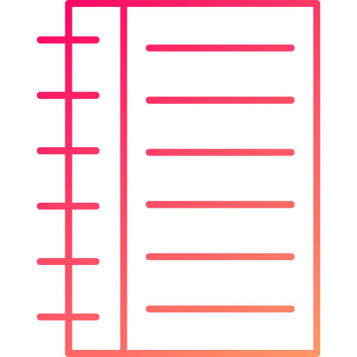zeszyt Generic gradient outline ikona