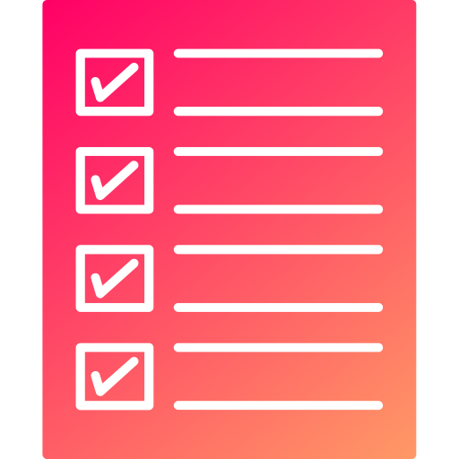 체크리스트 Generic gradient fill icon
