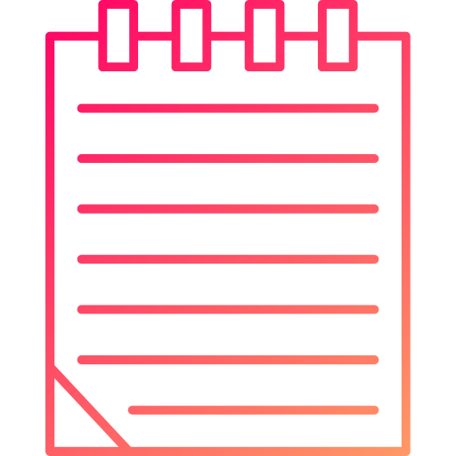 노트 Generic gradient outline icon