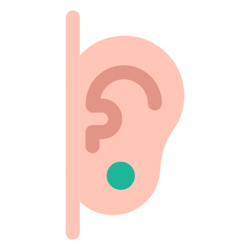 耳 Generic color fill icon