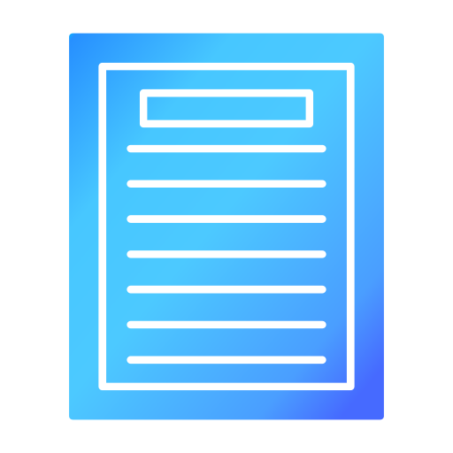 Note Generic gradient fill icon