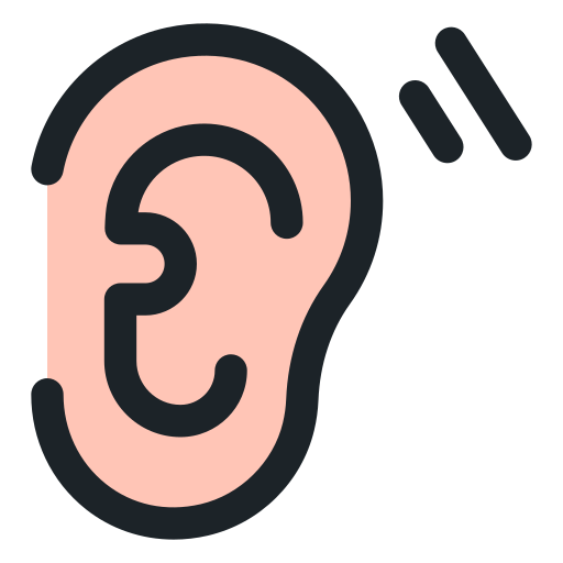 oído Generic color lineal-color icono