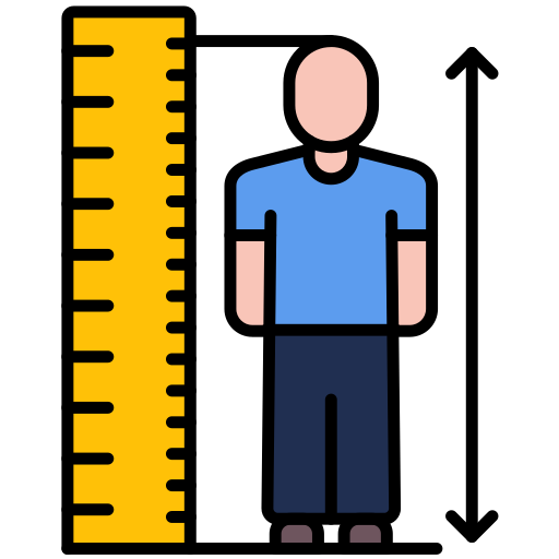 Height Generic color lineal-color icon