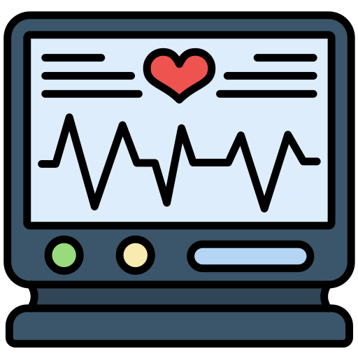 Electrocardiogram Generic color lineal-color icon