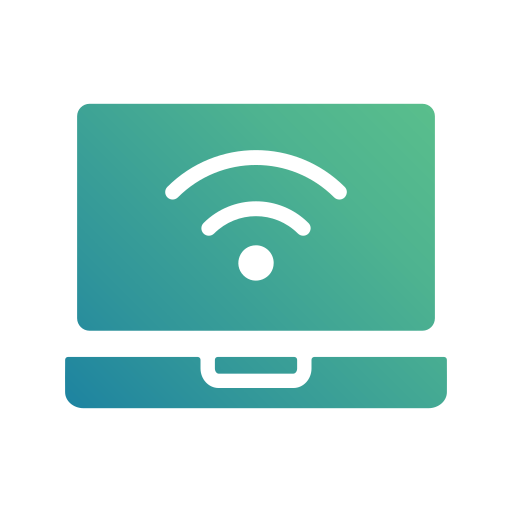 monitoraggio wi-fi Generic gradient fill icona
