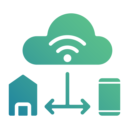 cloud-datenbank Generic gradient fill icon