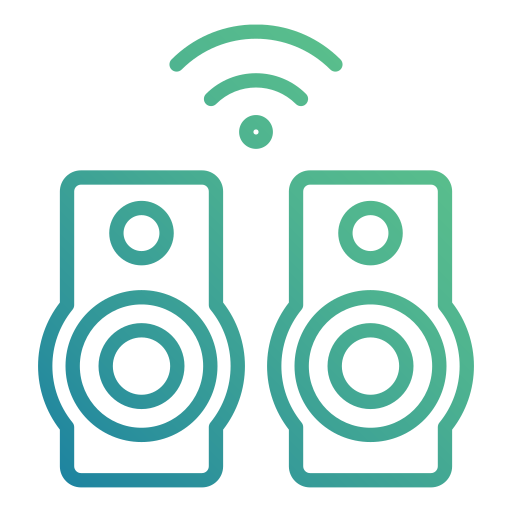 Smart speaker Generic gradient outline icon