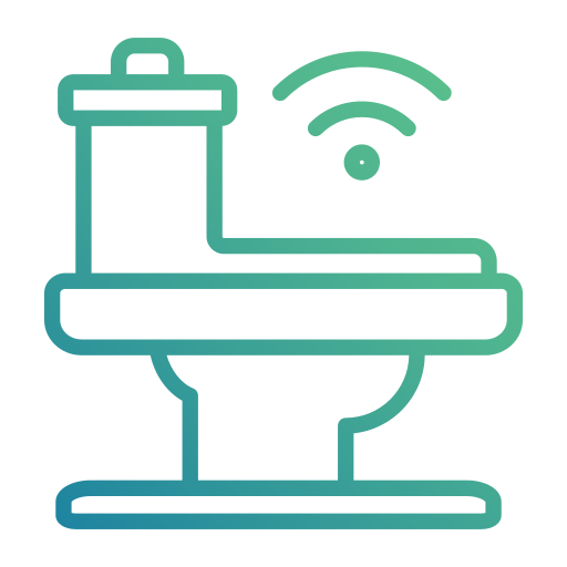 toilette intelligente Generic gradient outline icona