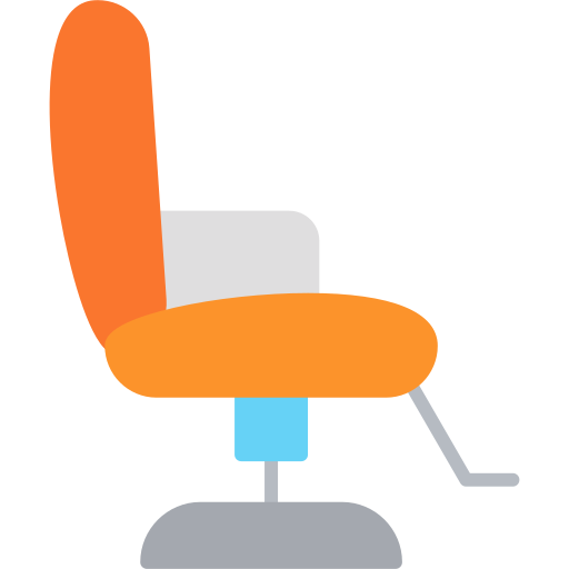 理容室の椅子 Generic color fill icon