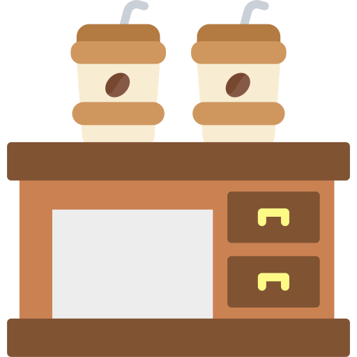 mesa de café Generic color fill icono
