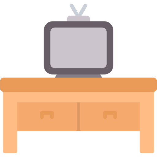 TV Table Generic color fill icon