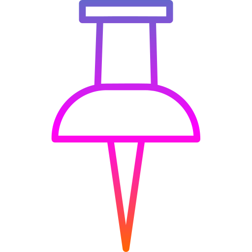 プッシュピン Generic gradient outline icon