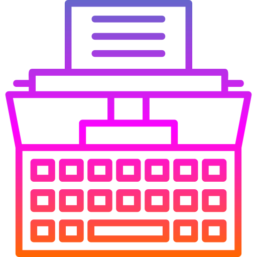 タイプライター Generic gradient outline icon