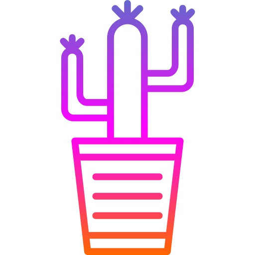cactus Generic gradient outline icoon
