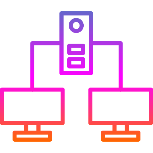 reti di computer Generic gradient outline icona