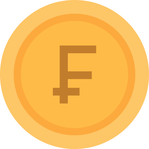 Franc sign Generic color fill icon