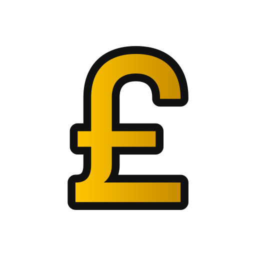 Pound Generic gradient lineal-color icon