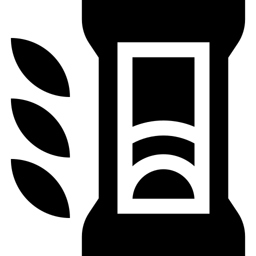 cosse de psyllium Basic Straight Filled Icône