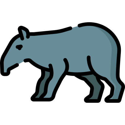 tapir Special Lineal color icono