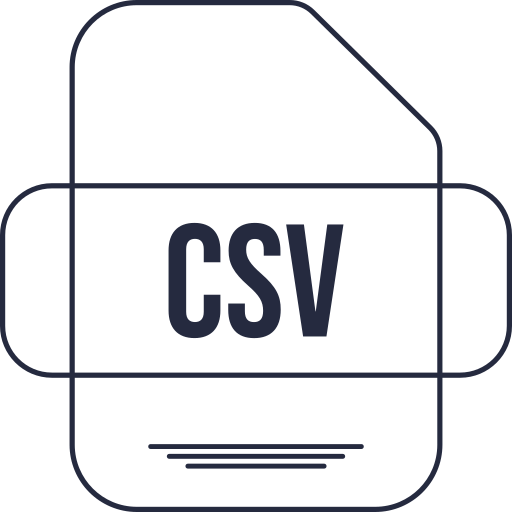 csv Generic color outline icono