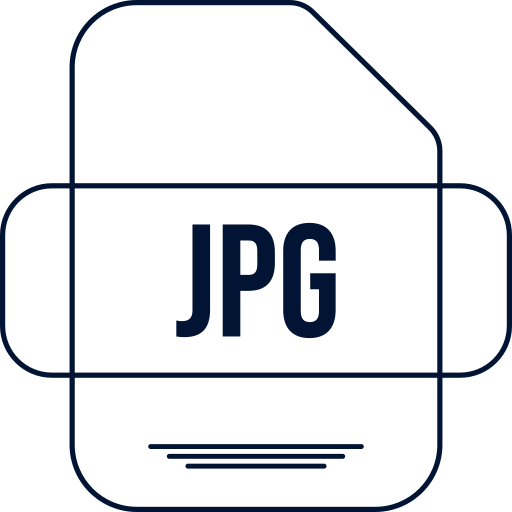 jpg Generic color outline icon