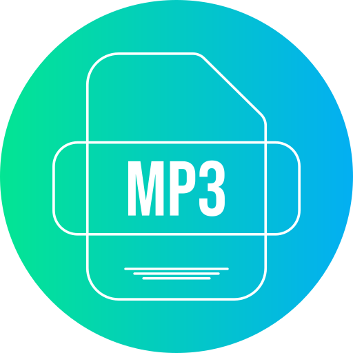 mp3 Generic gradient fill icoon