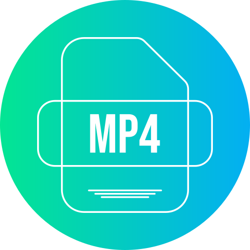 mp4 Generic gradient fill ikona
