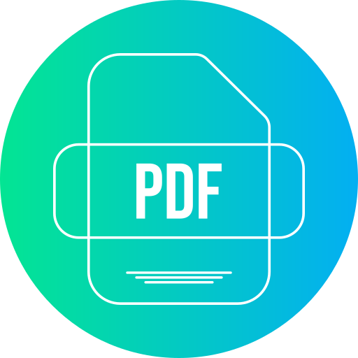 pdf Generic gradient fill icono