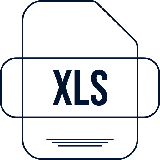 xls Generic color outline icono