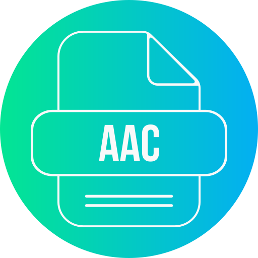 aac 파일 Generic gradient fill icon