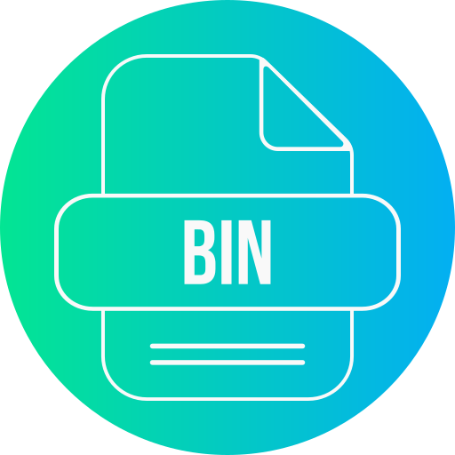 bin-bestand Generic gradient fill icoon