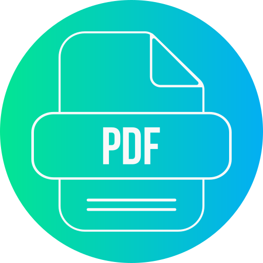 fichier pdf Generic gradient fill Icône