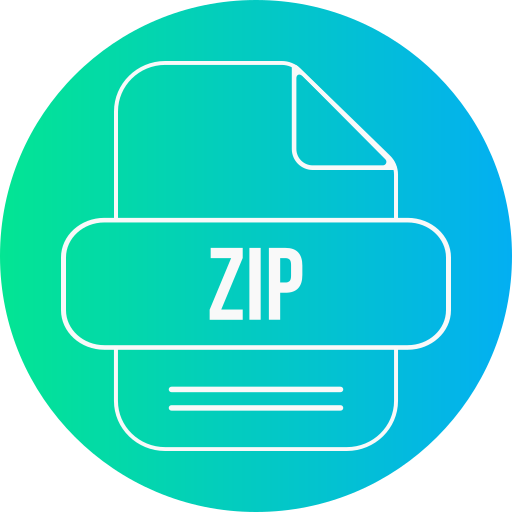 fichier zip Generic gradient fill Icône