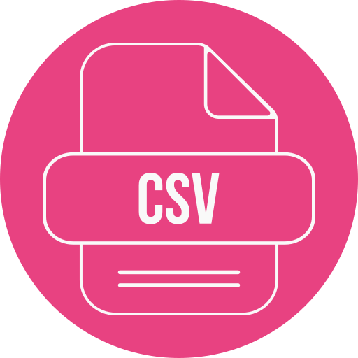 csv 파일 Generic color fill icon