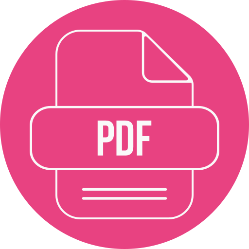 PDF File Generic color fill icon