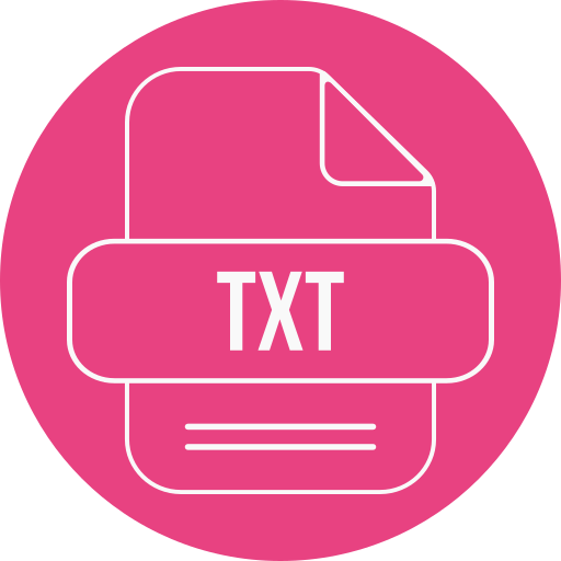 TXT File Generic color fill icon