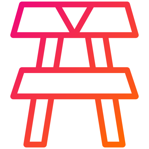 mesa de picnic Generic gradient outline icono