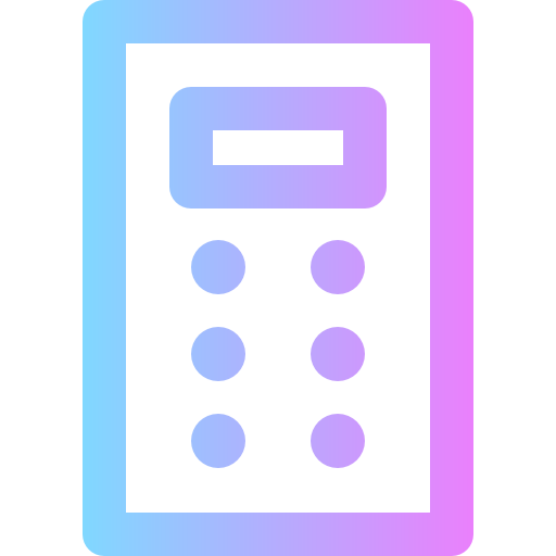 Calculator Super Basic Rounded Gradient icon