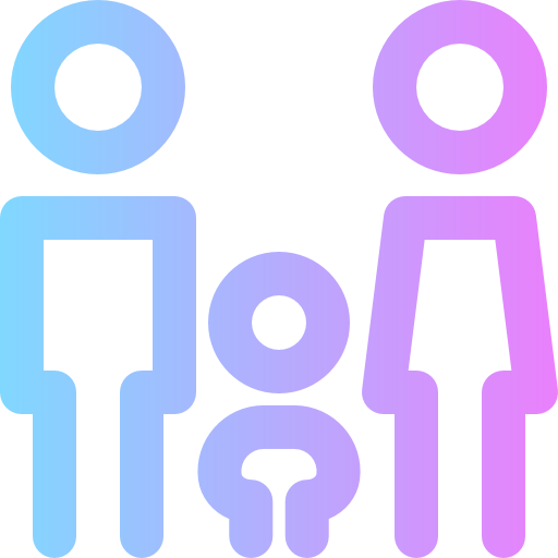 Family Super Basic Rounded Gradient icon